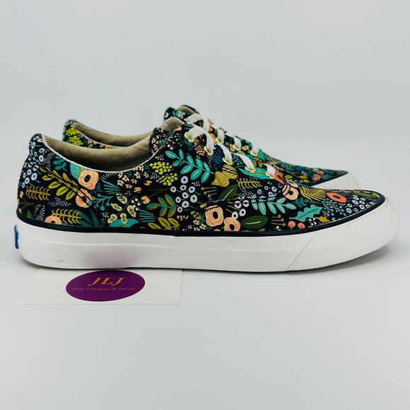Keds x Rifle Paper Co. Women's Anchor Lourdes Floral Sneakers WF58356 Size 7 - Picture 1 of 11
